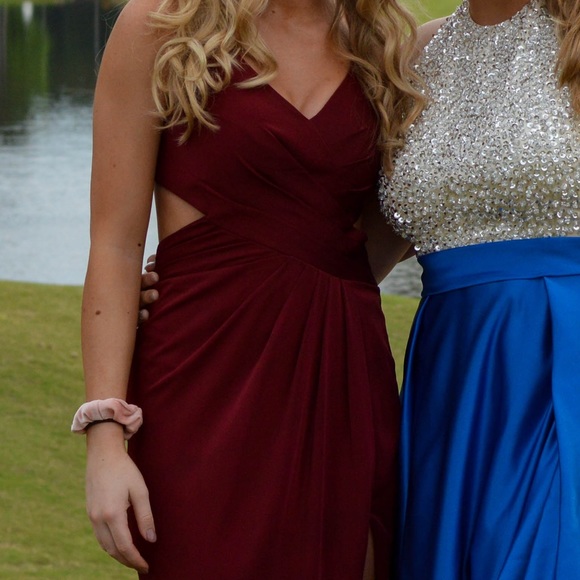 Garnet Prom Dress - Picture 3 of 3